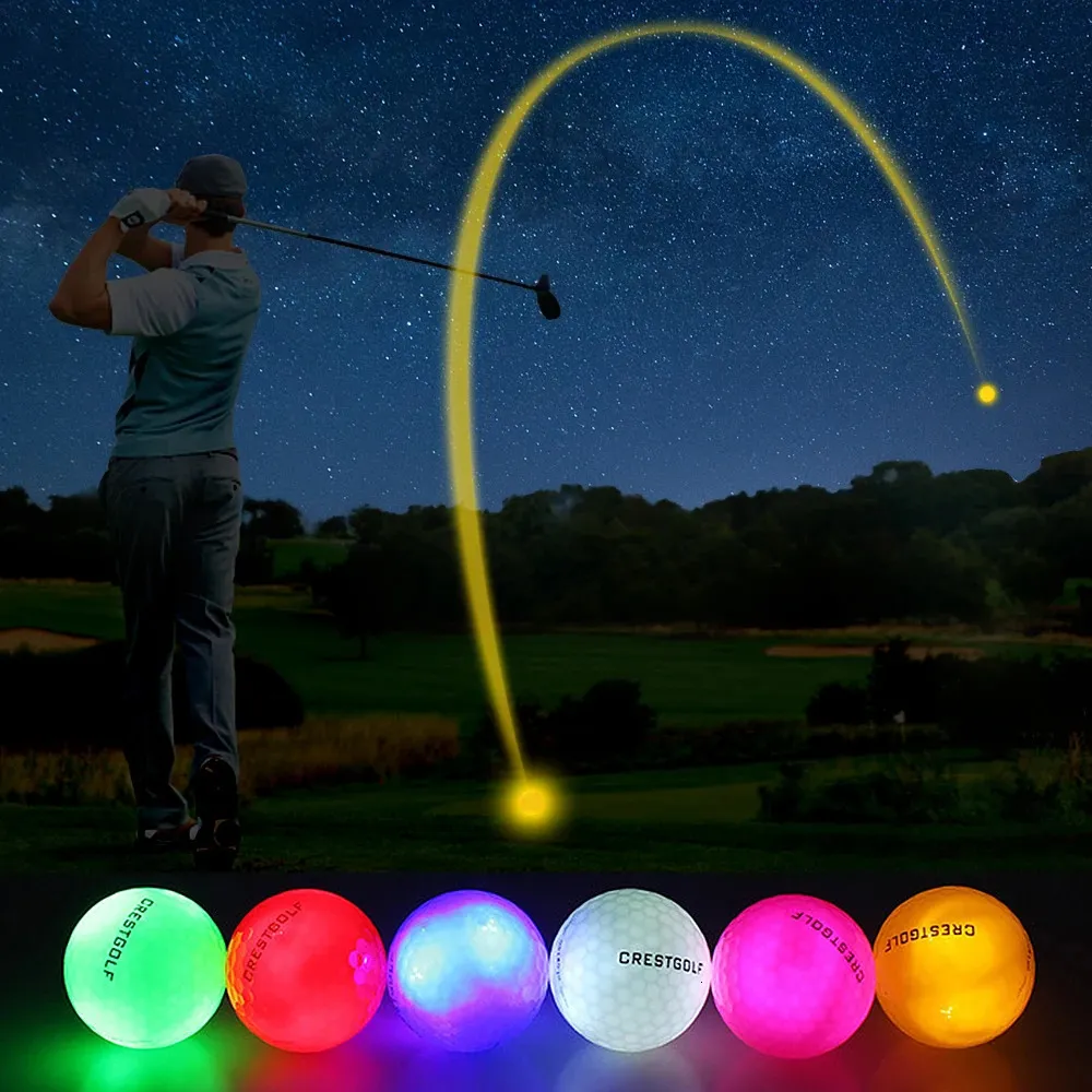 DHgate.com:6 Pack LED Golf Balls - Glow in the Dark Luminous Golf Balls ...