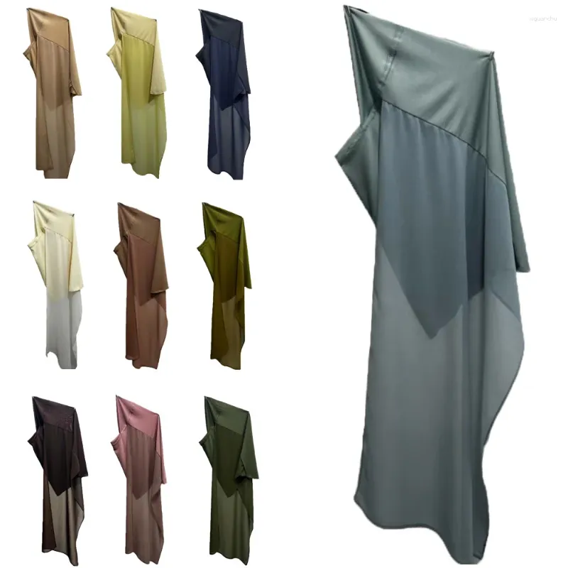 Abbigliamento etnico Hijab istantaneo Cofano Musulmano Chiffon Scaf Underscarf Head Wrap One Piece Cap Turbante Foulard da donna Copricapo di preghiera Ramadan