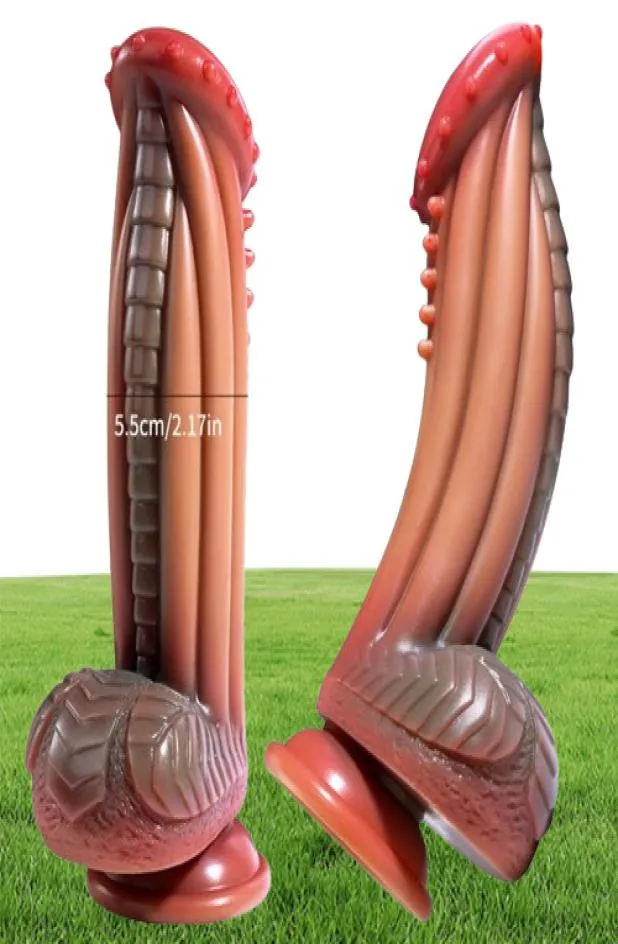 Specialformad stimulator dildo kuk silikon simulering enorm penis vuxna produkter sex leksaker7499145