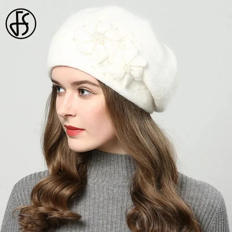 Berete de iepure F, pălării de lână tricotate, iarna, cald, capac de femeie, fete, căciuli, pălărie de blană, Gorros Bonnet Femme Hiver 2023_voghion.com
