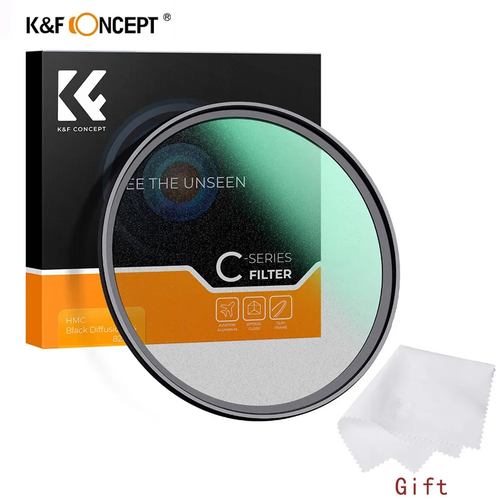 K F Concept черный диффузионный фильтр для объектива 14 18 с многослойным покрытием 49 мм, 52 мм, 58 мм, 67 мм, 72 мм, 77 мм, 82 мм для камеры 231226