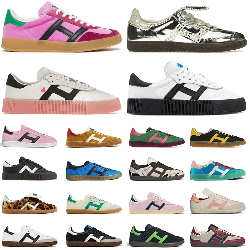 Sambaroses Designer Chaussures Samb Hommes Femmes Pays de Galles Bonner Valentine Vert Rose Léopard Vegan Noir Blanc Hommes Chaussures Baskets Baskets Dghate