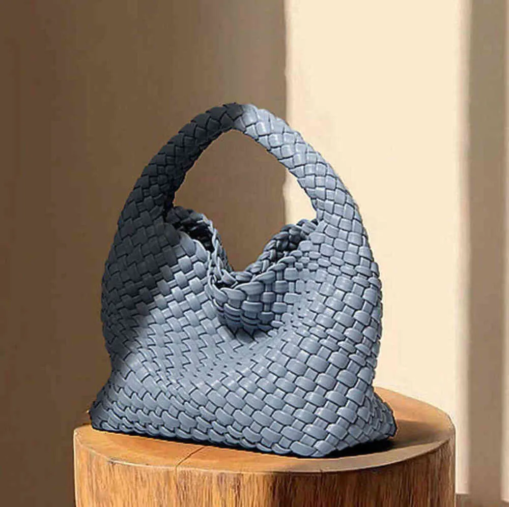 Sac fourre-tout de styliste tissé, petit sac à main à bandoulière léger de luxe pour femmes