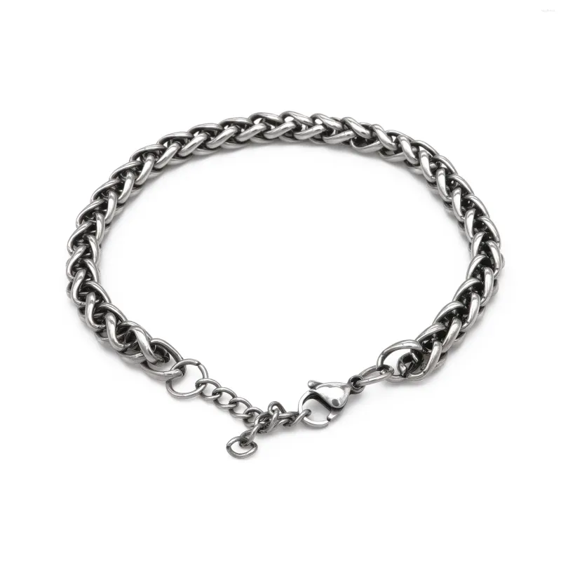 Länkarmband Desiroman 6mm Simple Rostfri Steel Men Curb Cuban Chain Fashion Women Armband Wrist Smyckesgåva Party