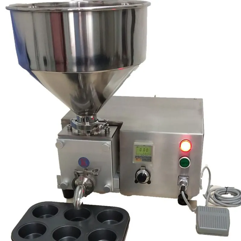 Chocolate Cake Cream Filling Machine For Paste Cookies Biscuit Puffs Bread Stuffed Jam Core Muffin Salad Injection Tool