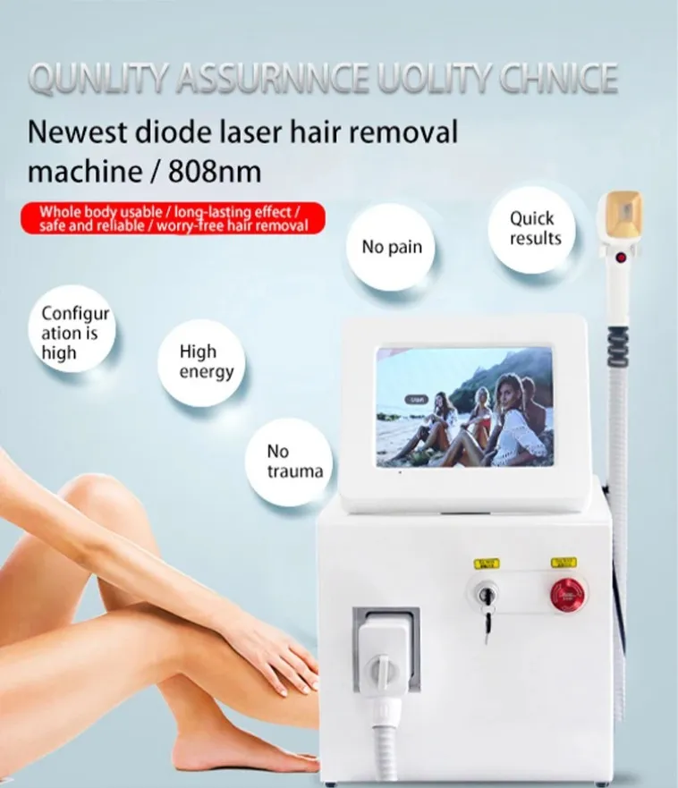 Other Beauty Equipment High Power 808Nm Diode Laser Cooling System Apparatu Painless Permanent Hair Removal Germany