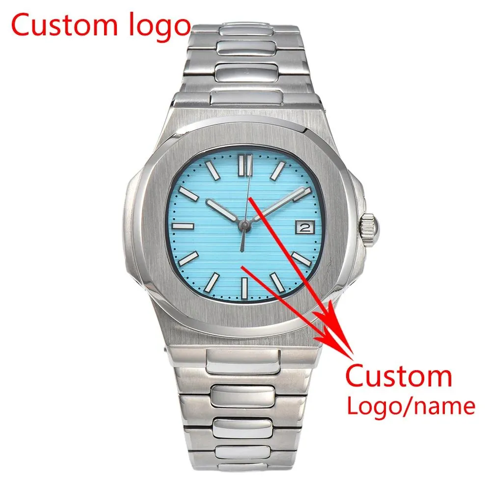 Chargers Custom 43mm Mens Automatic Watch Sterile Dial Sapphire Crystal Japan Nh35 Movement Mechanical Watch