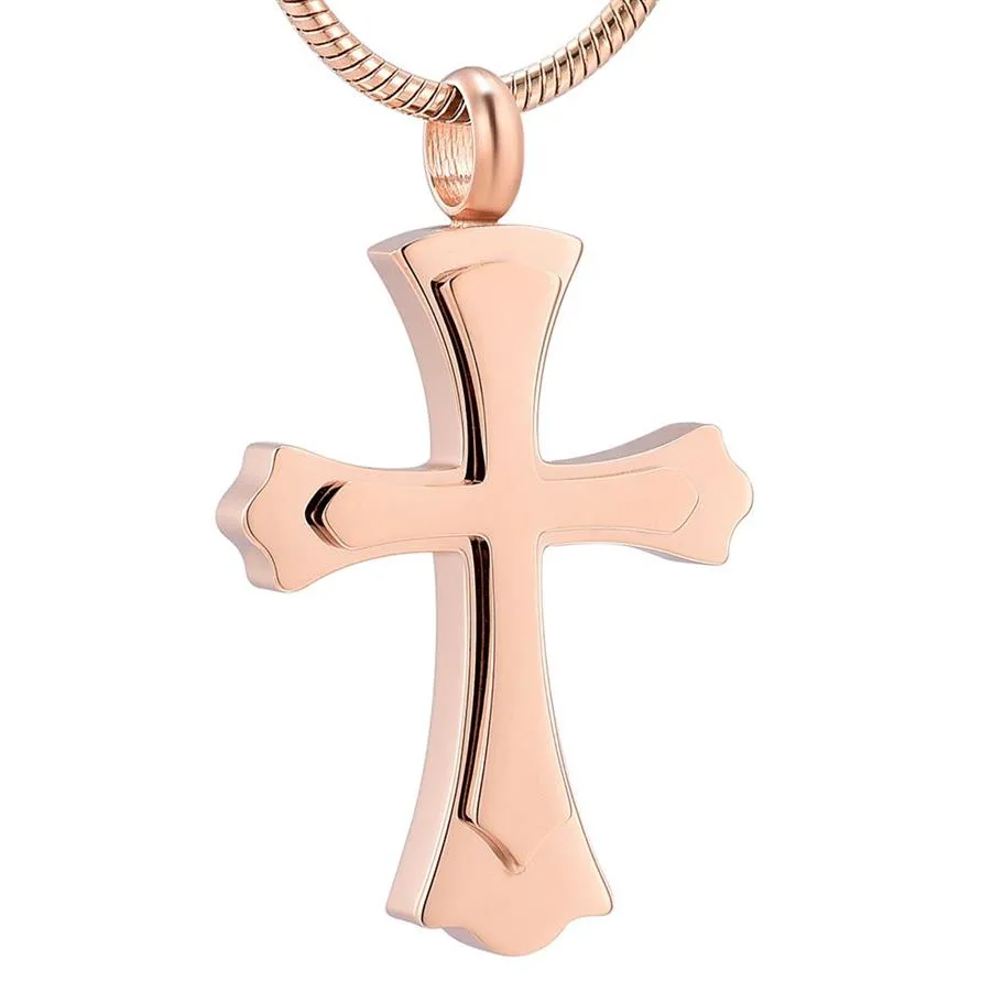 IJD12236 Collana di cremazione croce impermeabile di alta qualità per uomo Donna Regalo Memoriale Urna Medaglione Gioielli per cremazione in acciaio inossidabile260K