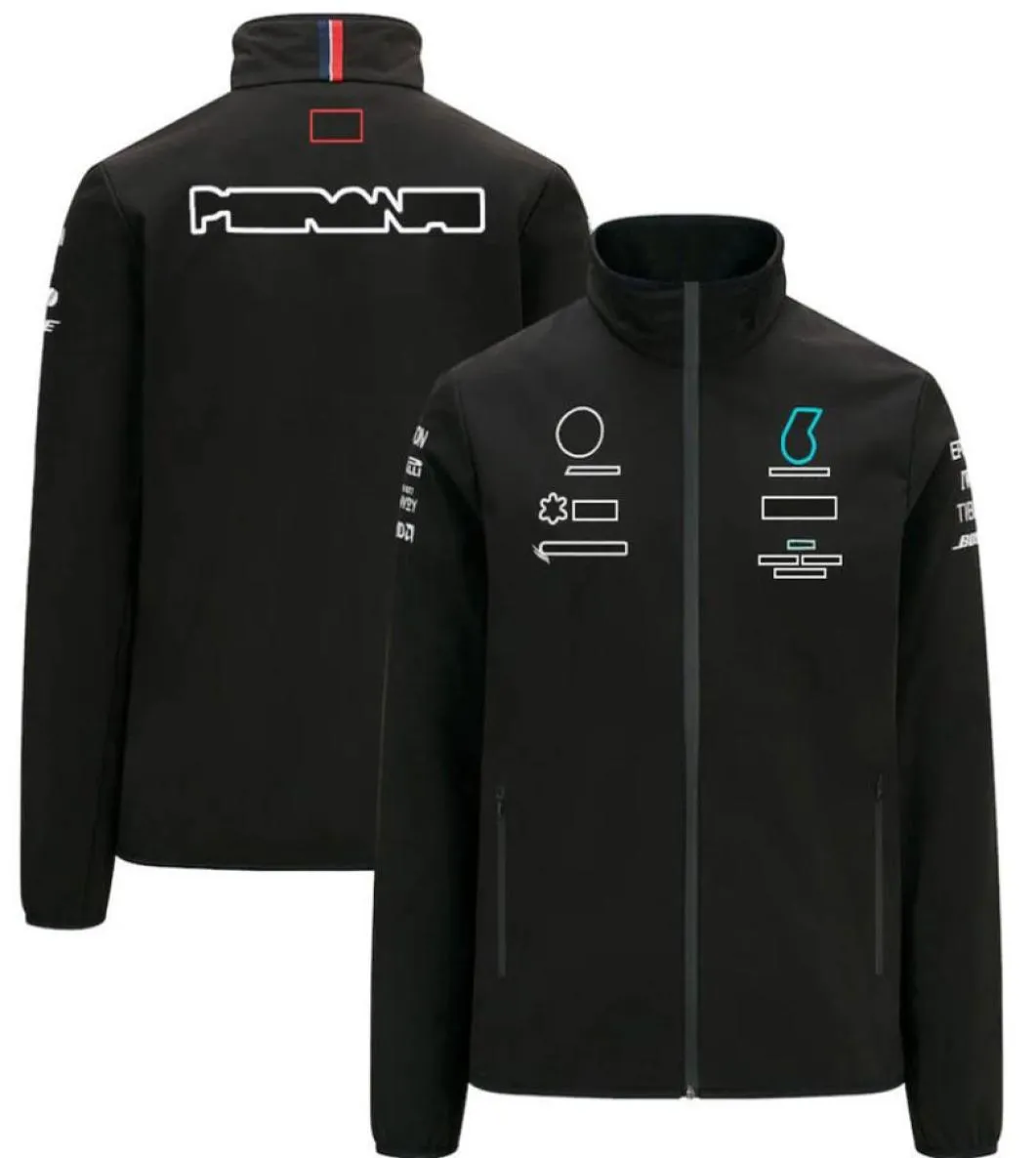 2021 jacket 1 Team Racing Suit Fans Casual Zip Up Jacket Customized Car Logo Jackets FallWinter Work Clothes Men0399459301