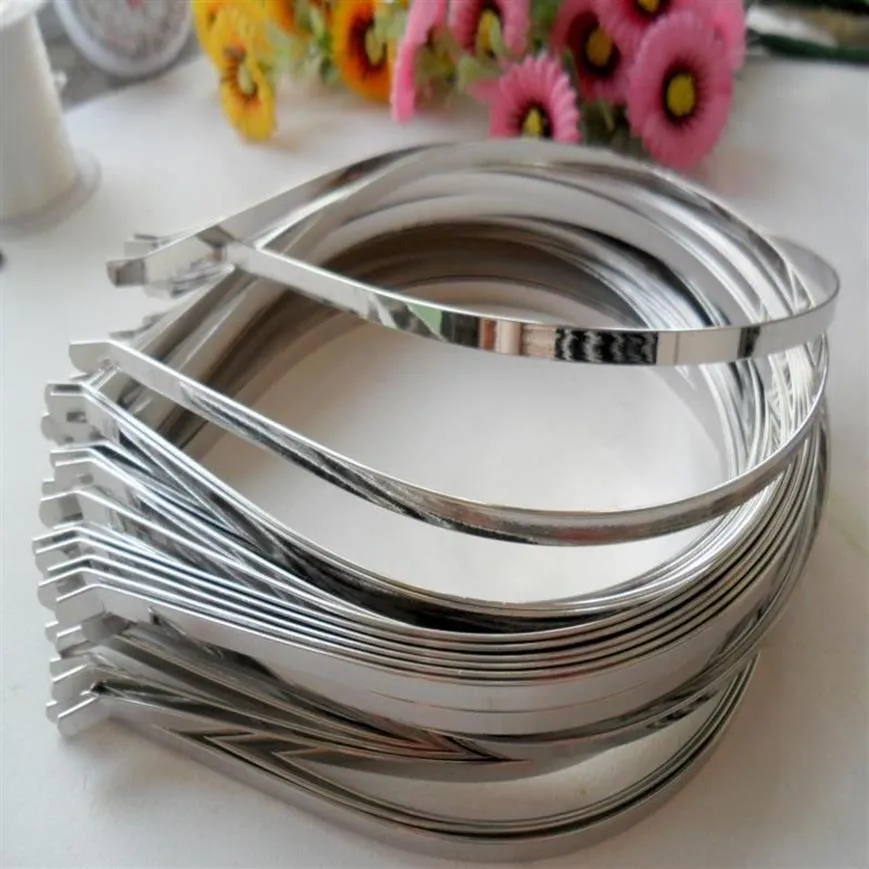 3mm 5mm 7mm DIY Metal Hårband Hårband Diy Accessory Hair Hoops för smycken Girls Headwear 20st Lot Whole320i