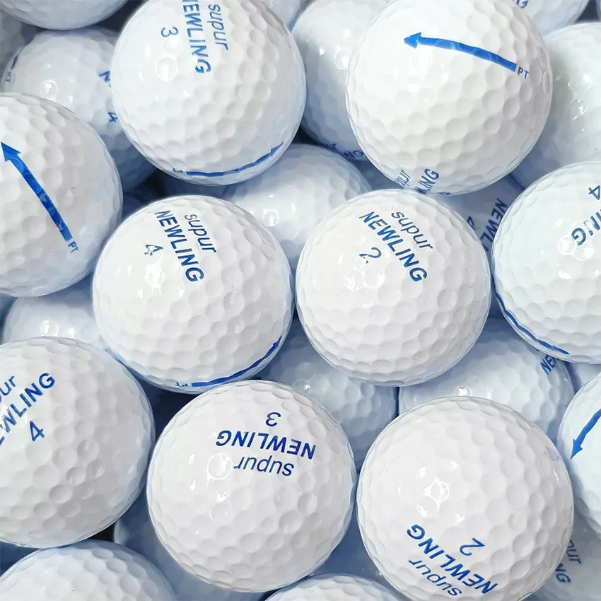 Supur Ling 10 PCS Golf Balls Super Long Phading Bilayer Ball for Professional Comminive Game Calls Number 231227