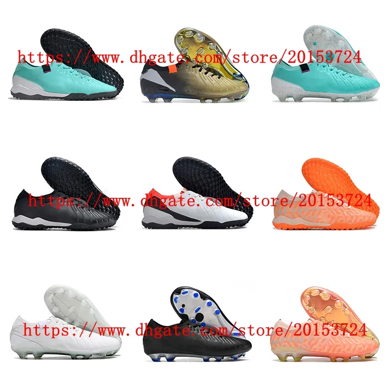 2024 Herrpojkar Kvinnor Soccer Shoes 10 Elite TF FG Cleats Leather Football Boots Scarpe da Calcio Trainers Firm Ground Size 35-45Eur