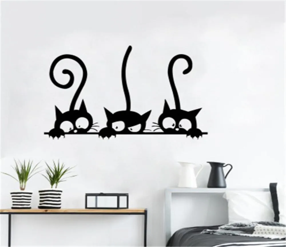 20x30cm Witch Cat Funny Toalett Sticker Children Bedroom Wall Decal Home Decoration T100516112586
