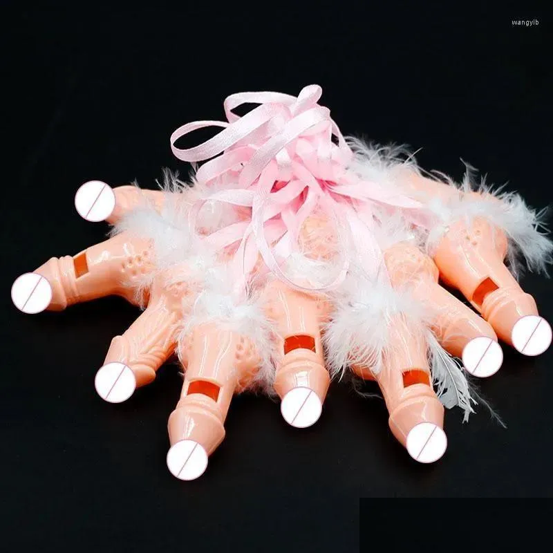 パーティーデコレーション10pcs funnywhistling Cock Appeal Penis Penis Nude Modeling with Feather Bird Bachelorette Drop Delivery DHPXF