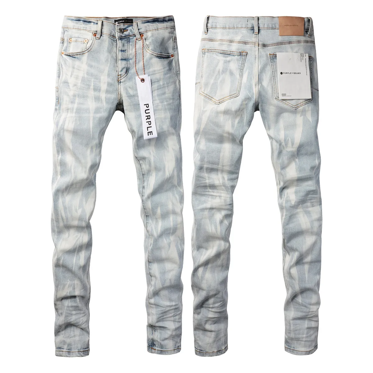 Lila jeans designer män jeans kvinnor man slim fit denim brev tryck byxor rippade jeans mens streetwear stor storlek byxor jeans 188