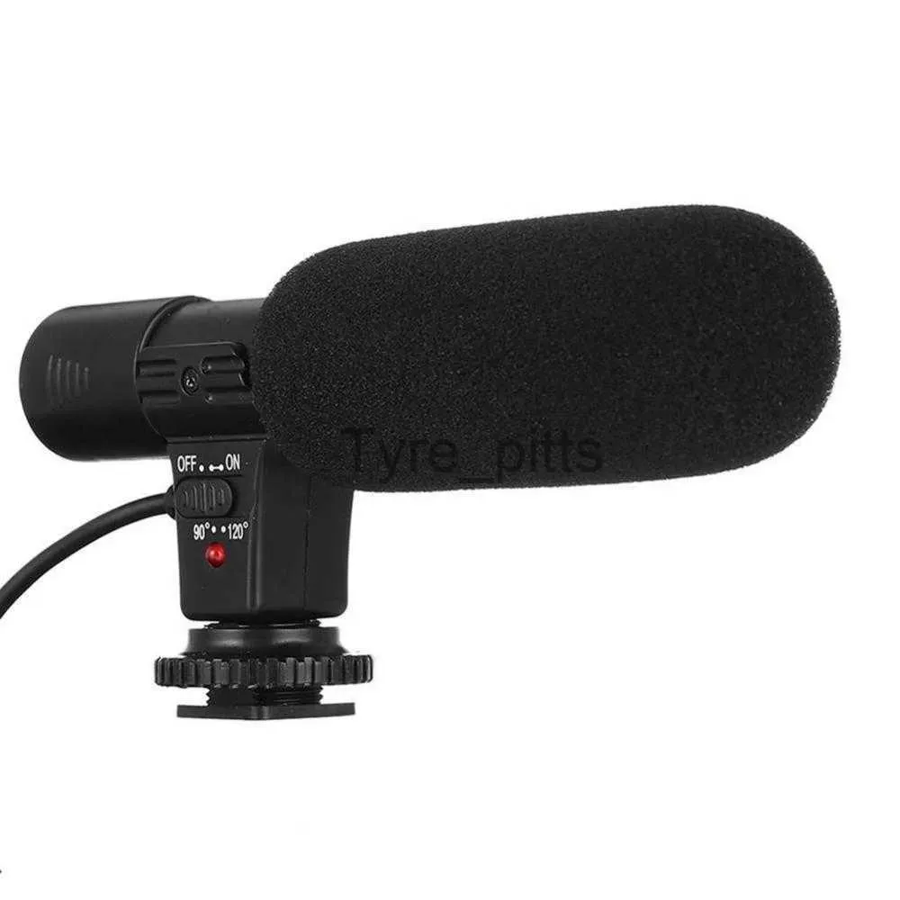 Микрофоны Микрофоны Универсальный микрофон 3,5 мм Внешний стереомикрофон для автомобильного аудиомикрофона Canon Nikon DSLR Camera DV видеокамера PC Auto C
