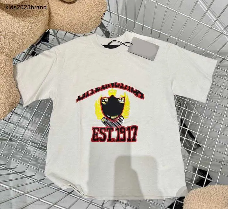Новые детские футболки с принтом алфавита, футболки для мальчиков, размер 100-150, летняя детская дизайнерская одежда с круглым вырезом для девочек, с короткими рукавами, 20 декабря