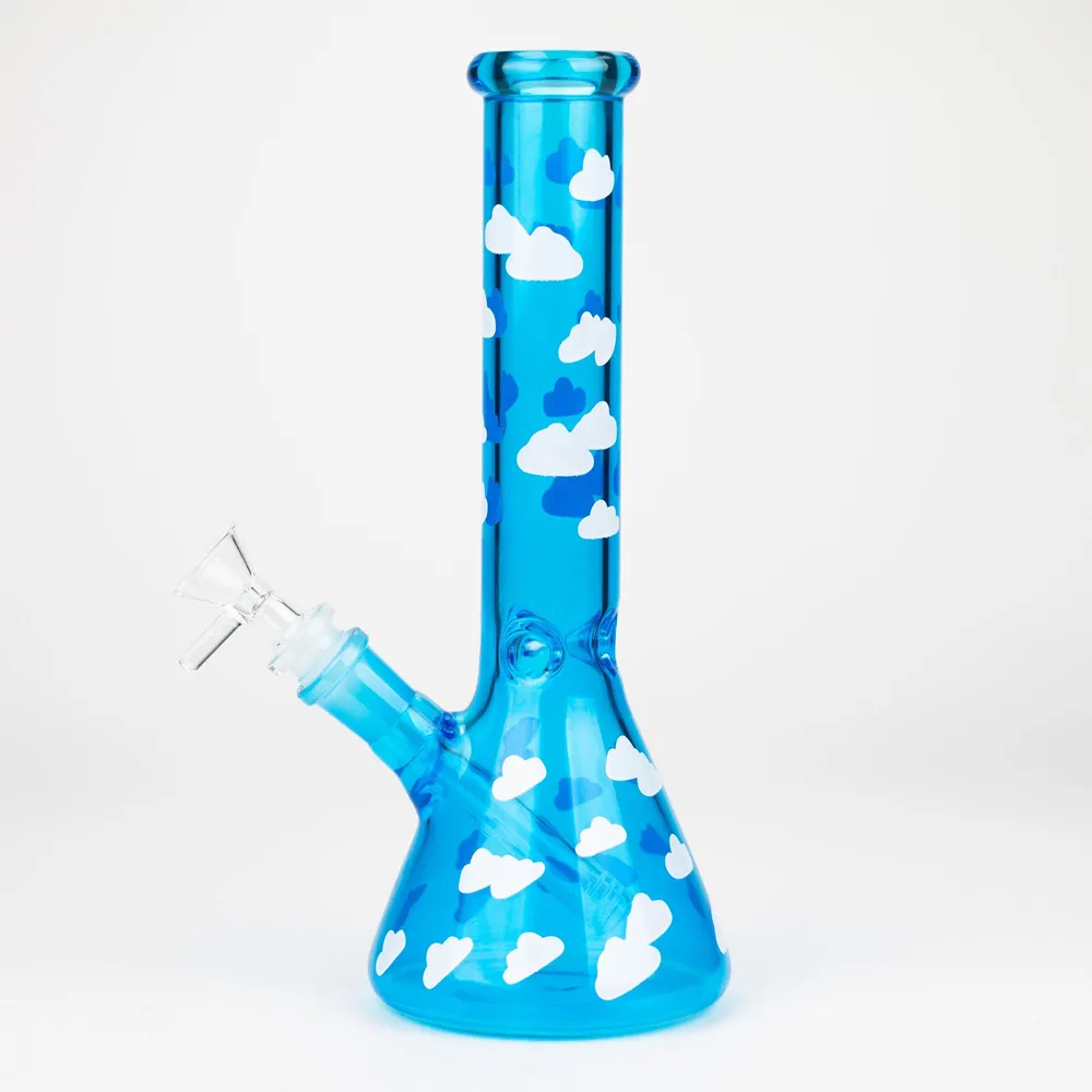 Gorgoglianti in vetro da becher inebrianti cavi di bong spessa tubo d'acqua fumante Downstem tampone perc tamponne con ciotola da 14 mm