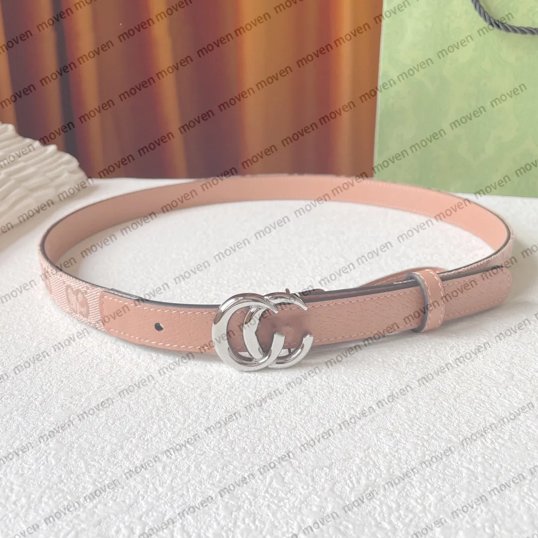 Toppmodedesignerbältet damer Casual Letter Smooth Buckle Luxury Belt Belt Bredd 2.0 cm Box Storlek 8 Färg Valfritt litet vitt låda