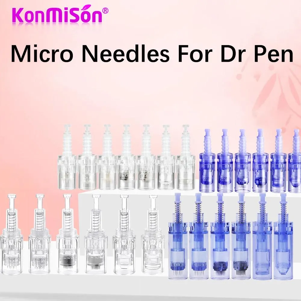 الآلة 10/50pcs برغي حربة بديل خرطوشة Derma Pen A1 Mym Ultima A6 12pin/36pin/42 Pin/Nano Micro Nedles Nedles