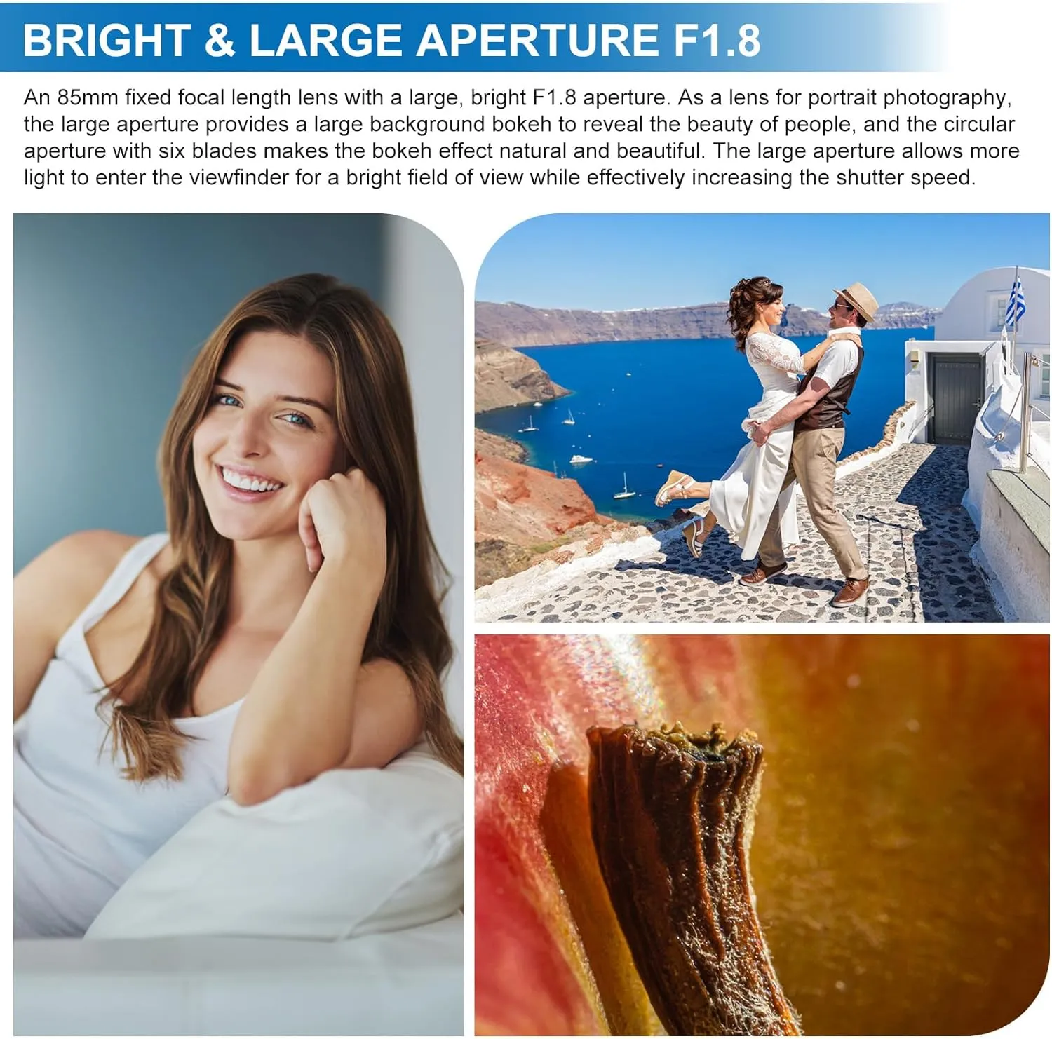 Full Frame 85mm Street Photography Focal Length Lens For Portrait