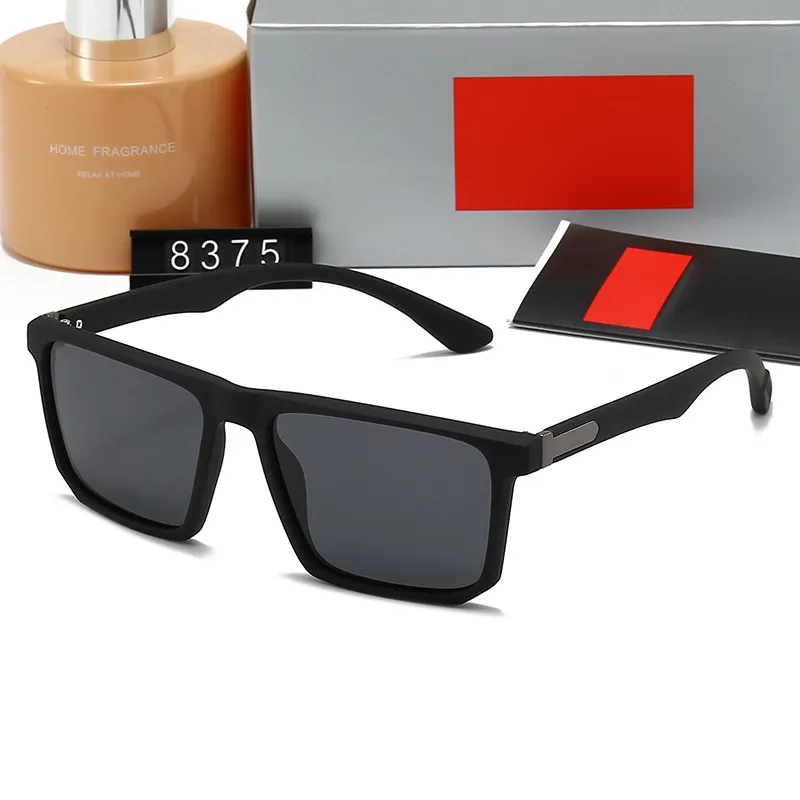 2023 woman Men Glasses sunglasses Polarized Lenses Black Vintage Frame  Eyewear Sun Glasses Oculos De Sol With Box 8375