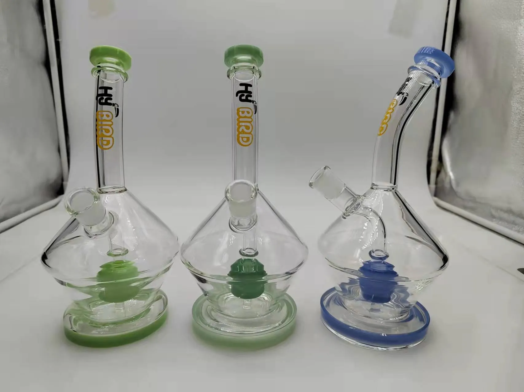 10 pouces recycleur Bong verre narguilé lourd percolateur 14mm Joint avec bol