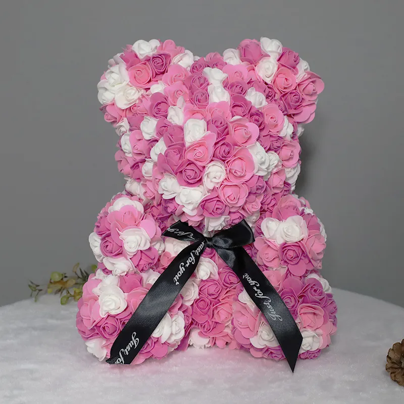 Eternal Flower Rose Bear Valentines Day Teachers Day Birthday Gift