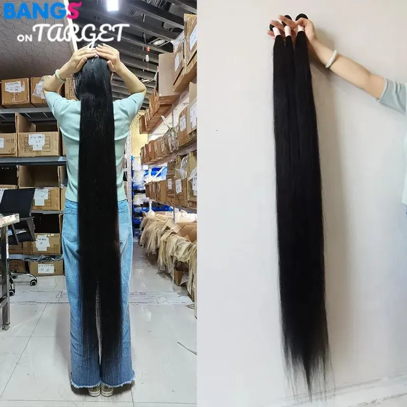 Bulks Hair Bulks 40 50 Inch Bone Straight Brazilian Human Bundles 34 s Unprocessed 10A 230420