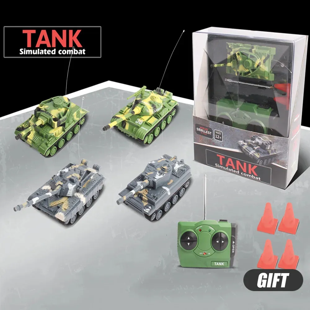 LED LEIL 4 CH 1 64 MINI RÉTOCORIÈRE TANK RC RC SIMULATION MODÈLE DE COMBAT MODÈLE ENCORTATIONS ENFANTS ENFANTS 231227