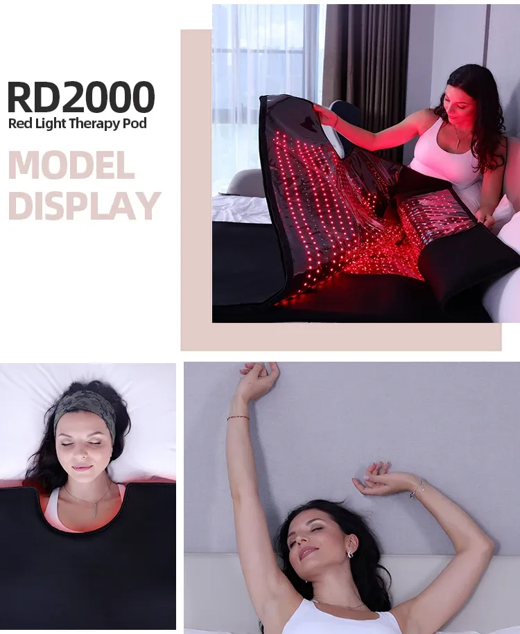 Full Body Red Light Therapy Pad - 660nm 850nm LED Mat for Skin ...