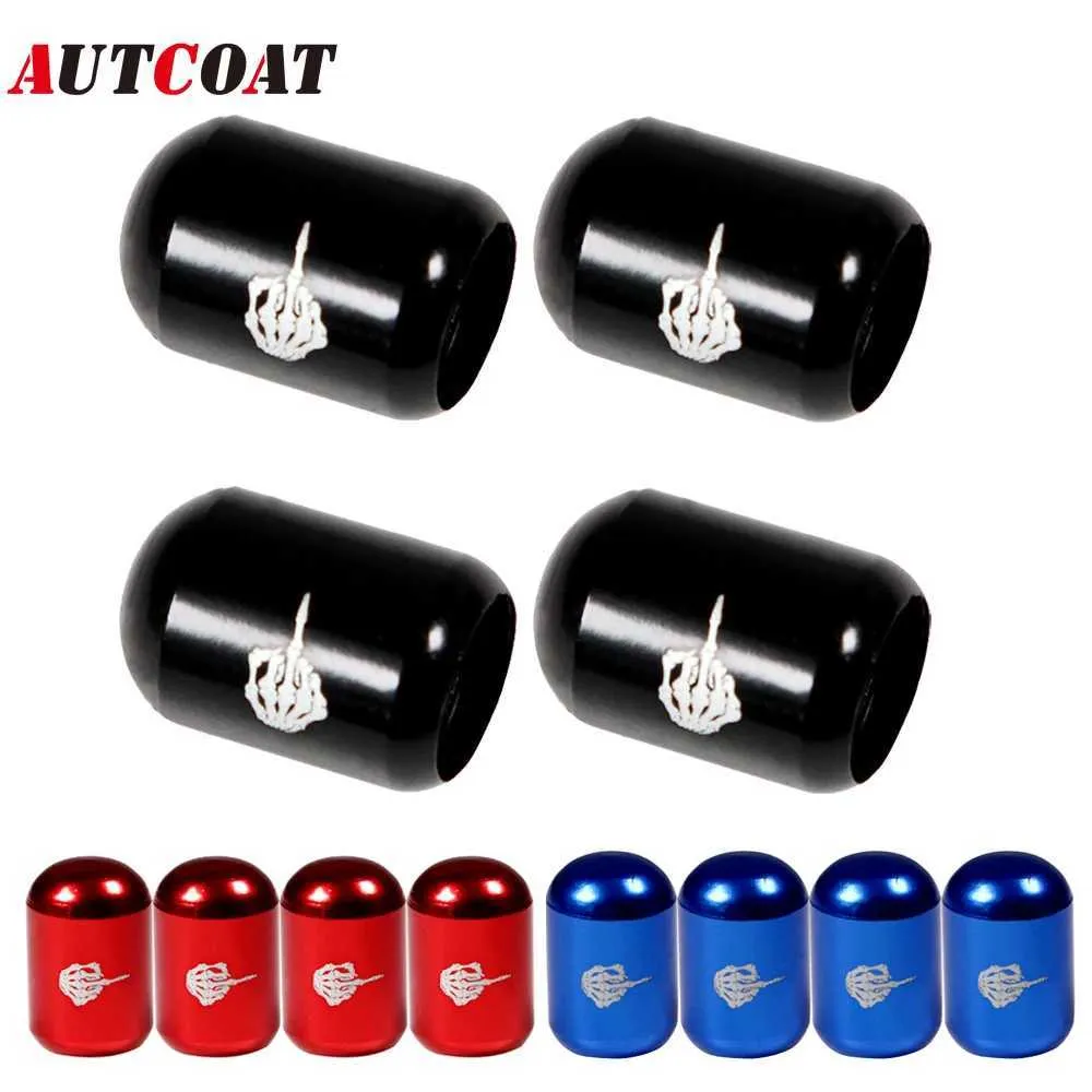 AUTCOAT PcsSet Middle Finger Tire Air Valve Caps Stem Cover Universal