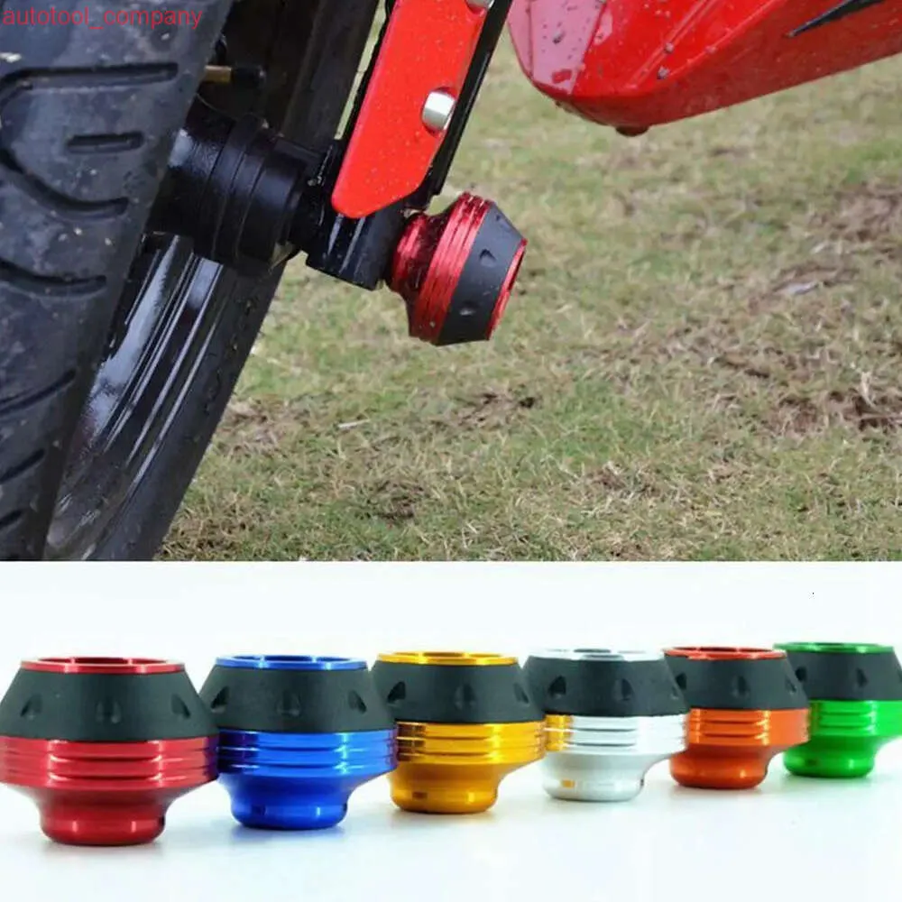 Nya 2st universella motorcykelhjulskyddskraschkoppar Färgglada motorcykel Crash Protector Motocross Damping Cups Moto Accessories