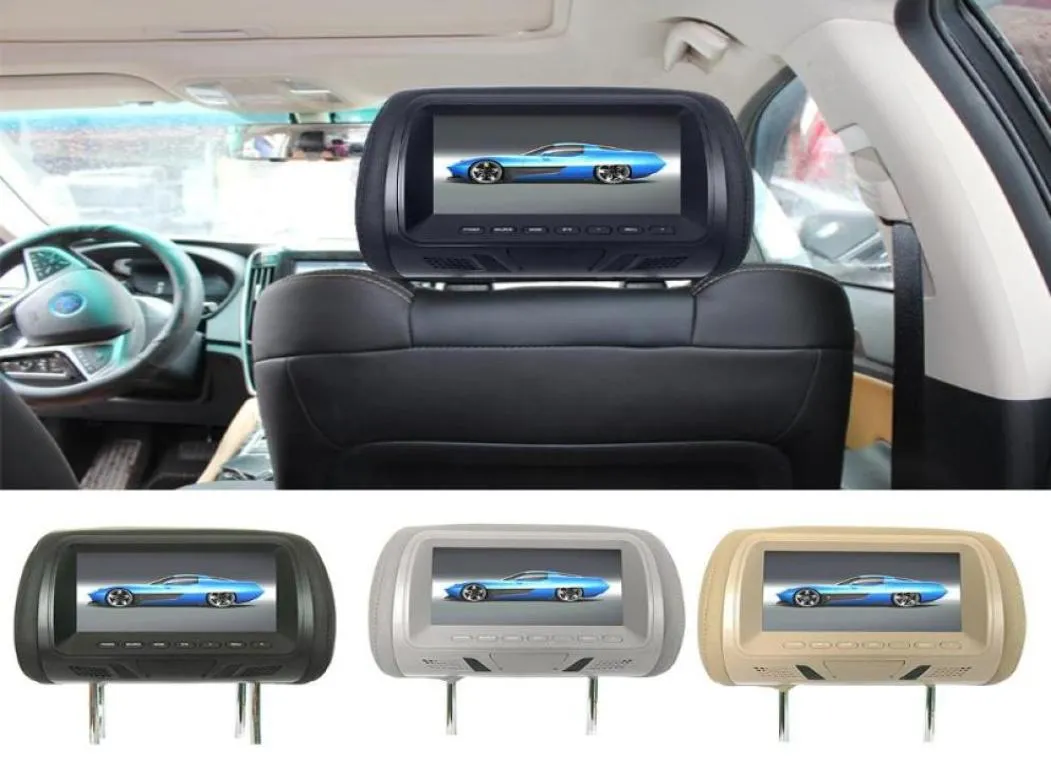 Car Video Automotive General 7inch Rear Headrest HD Digital Screen Liquid Crystal Display DVD Player Accessories7907550