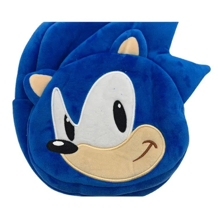 25Cm Hot Sale Sonic The Hedgehog Backpack Game Anime Kindergarten Children Plushie Bag Soft Plush Coin Purse Kids Schoolbag Toys