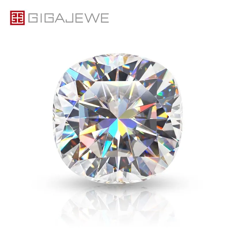 Gigajewa White D Color Cushion Cut vvs1 Moissanite Diamond 0 5 mm-7 mm do biżuterii ręcznej cut256u