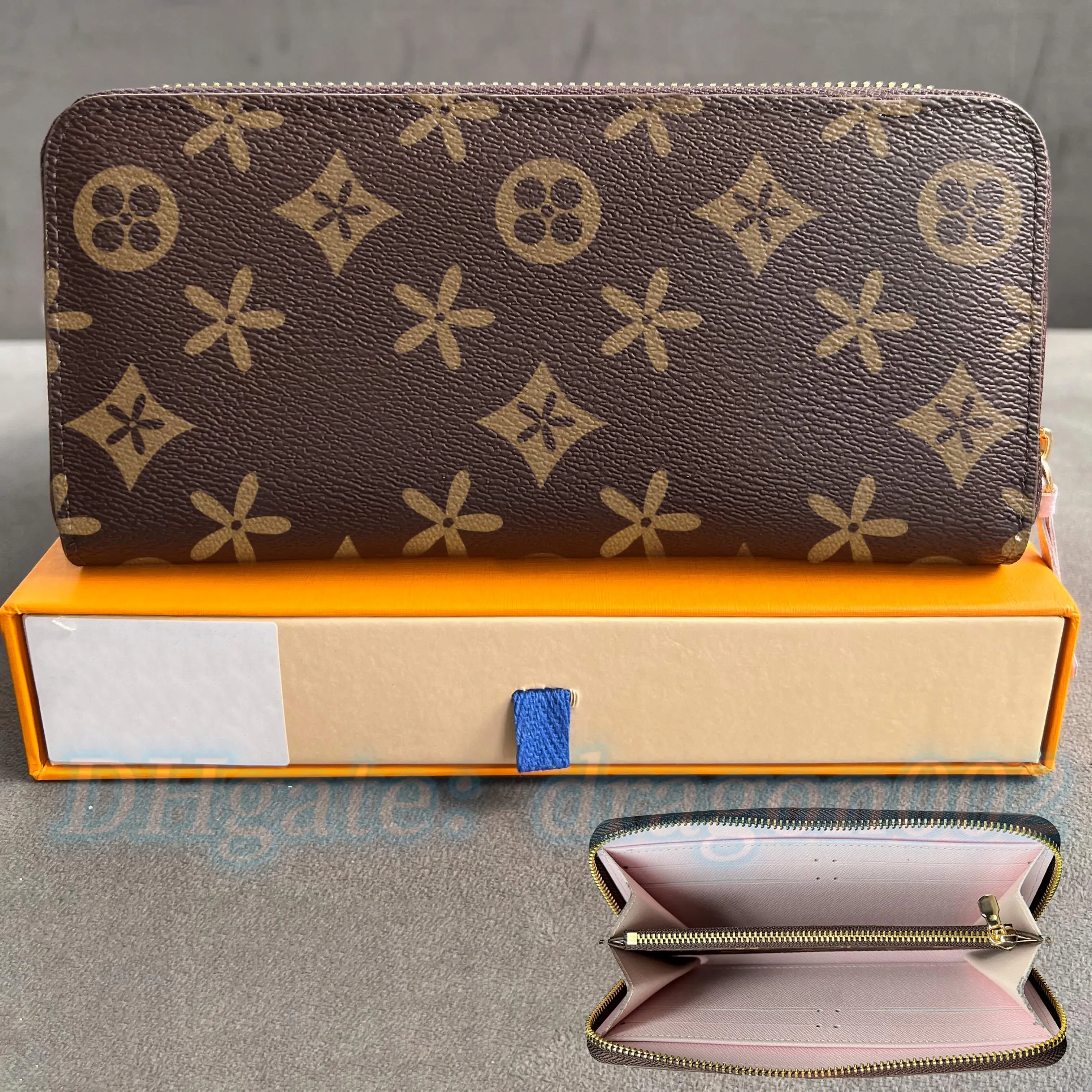 جودة عالية الجودة حقيبة رئيسية المرأة M42616 N61264 Zippy Wallet Mens Pres