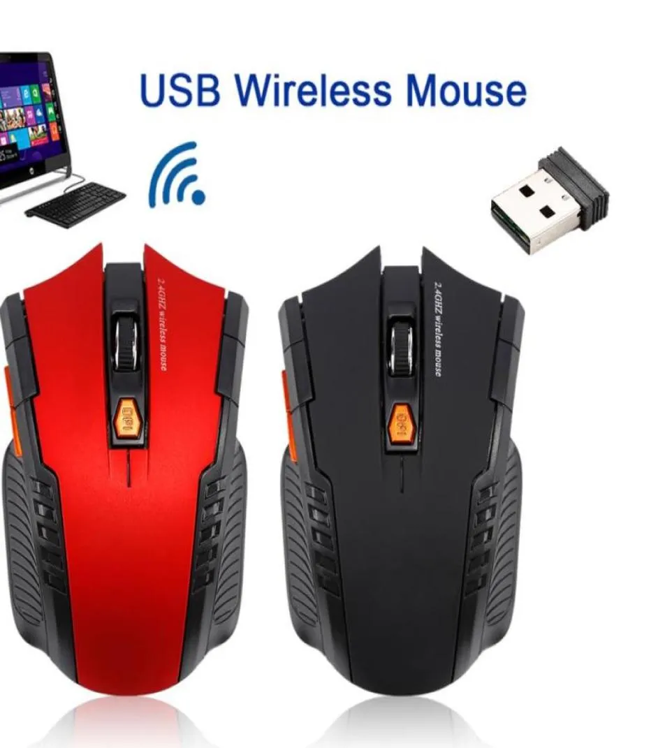 Newly 24GHz Wireless Optical Mouse Gamer New Game Wireless Mice with USB Receiver Mause for PC Gaming Laptops1558301