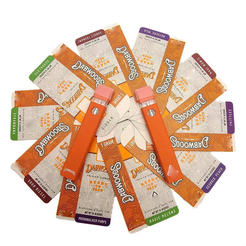 Empty Dabwoods Disposable Vape Pens 1.0 Gram Vapes Device Thick Oil