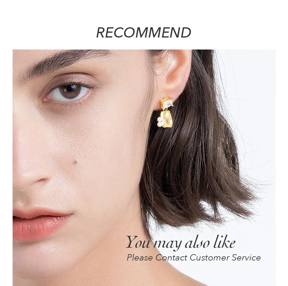 Pendientes de clip estilo rock irregular gótico color oro mujer_voghion.com