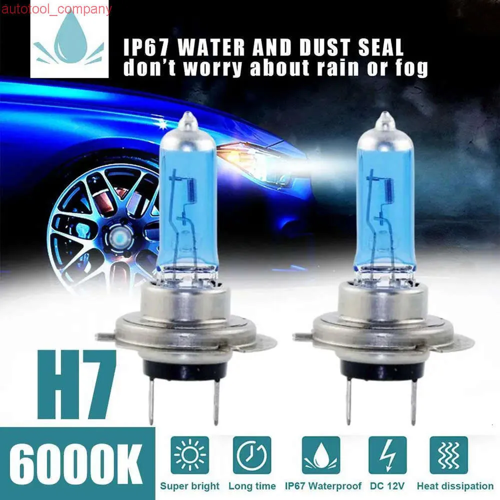 새로운 1/2pcs 램프 라이트 효과 HID 12V 전구 자동차 램프 H7 LED 100W 6000K XENON HID Super White Effect Look Headlight Lamp Light