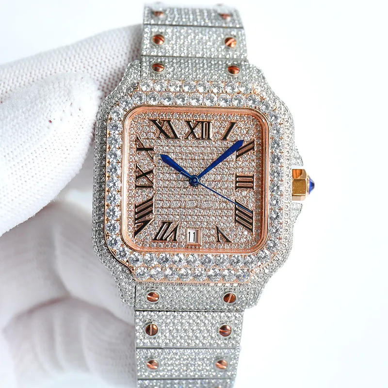Diamond Watch Designer kijkt automatisch mechanisch 8215 beweging waterdichte mannen armband saffier zakelijke roestvrij staal 904L 40 mm polshorloge montre de luxe