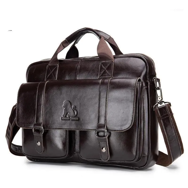 Aktentaschen Crossten Herren-Aktentasche aus 100 % echtem Leder, für Herren, 15 Zoll, Laptoptasche, natürlich, für Herren, Messenger-Taschen, Aktentaschen1