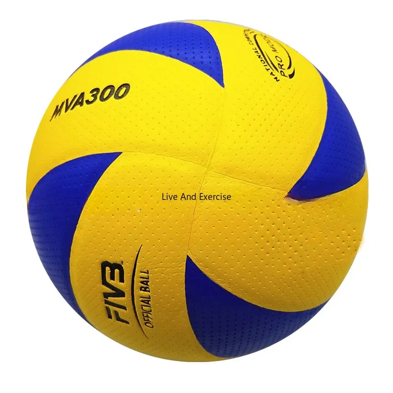 Indoor Volleyball High Quality Leather PU Soft Outdoor Beach Volleyball Hard Volleyball MVA300/MVA200 Training Game Ball 231227