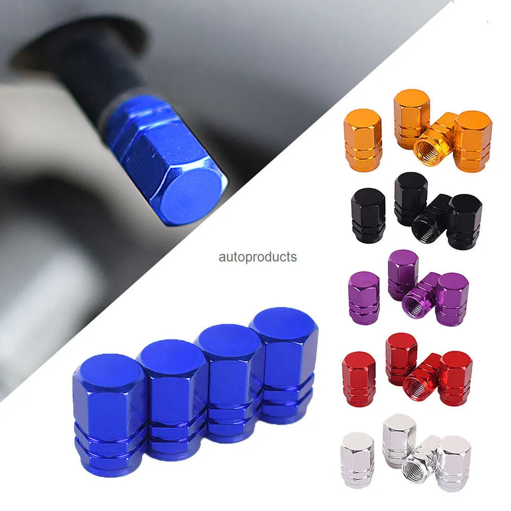 WINKA 4 Tappi Per Valvole Pneumatici Con Strass, Impermeabili E Antipolvere, Universali Per Auto, Moto, Colore Blu