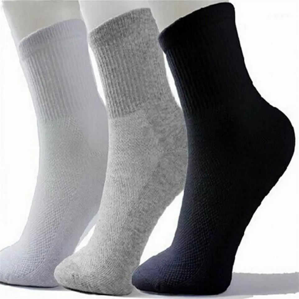 Homens meias atléticas esporte basquete meias longas de algodão masculino primavera verão correndo legal meias de malha sólida para todos os tamanhos shipp252z