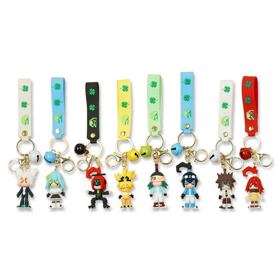 anime keychain soft pvc 3d rubber key chain key -keychain gift for childs