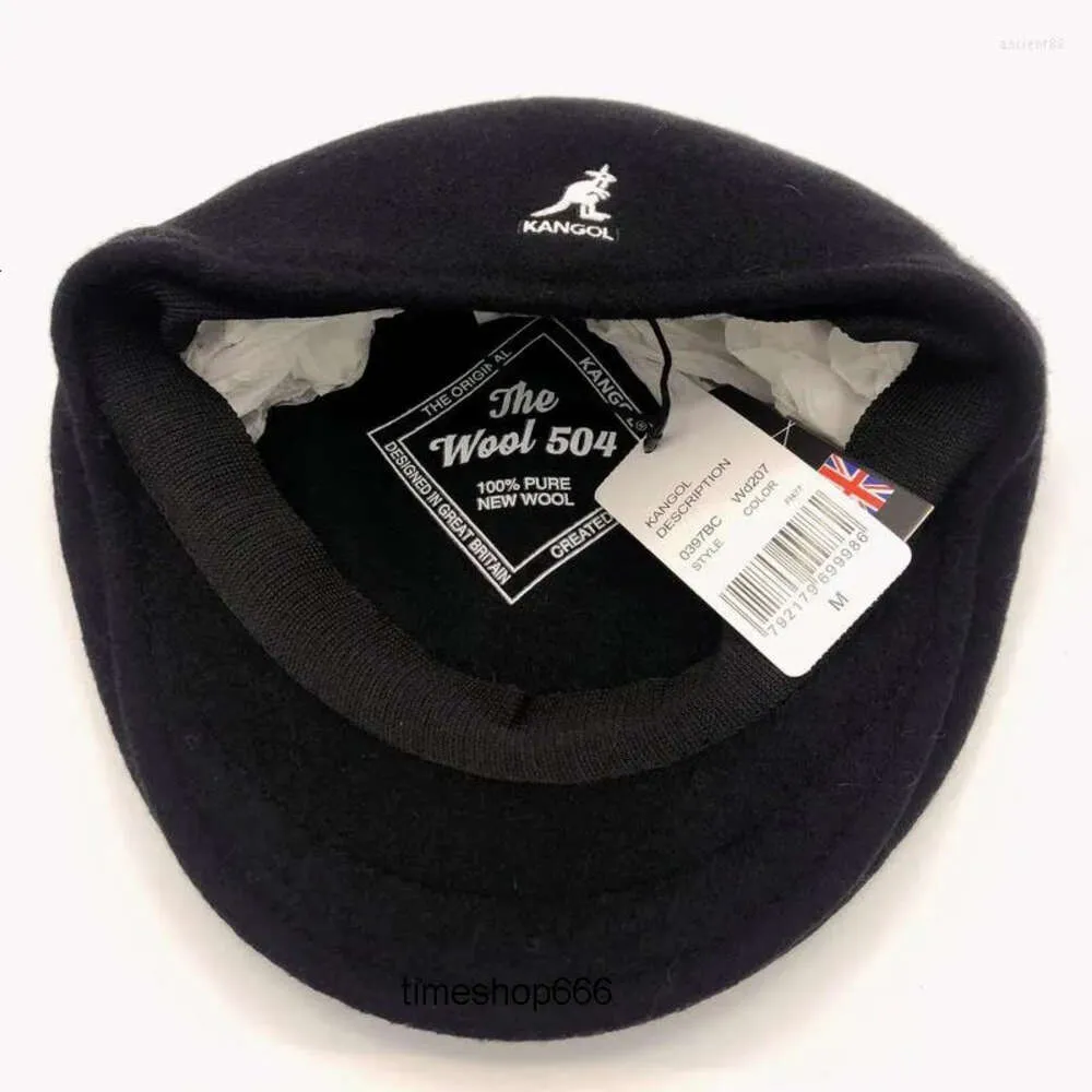 Boll Caps 2024ball Caps Kangol American Style Kangaroo High Quality Real Wool Forward Hat French Painter Autumn and Winter Basker män Kvinnor hattar