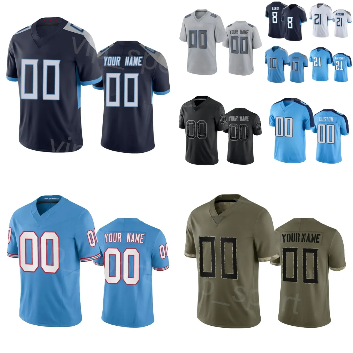 Stitch Football 21 Roger McCreary Jersey 10 DeAndre Hopkins 11 Chris Moore 32 Tyjae Spears 2 Azeez al-Shaair 50 Jack Gibbens 37 Amani Hooker Color Rush Młodzież mężczyźni mężczyźni