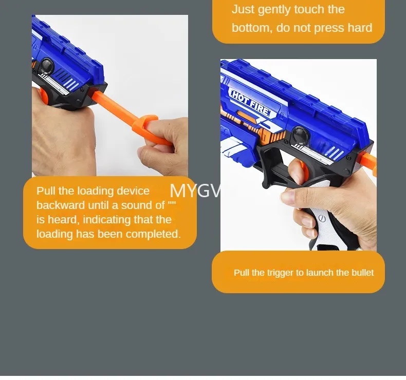 Soft Bullet Manual Toy Gun For Parent Child Battle | EVA Foam Darts ...